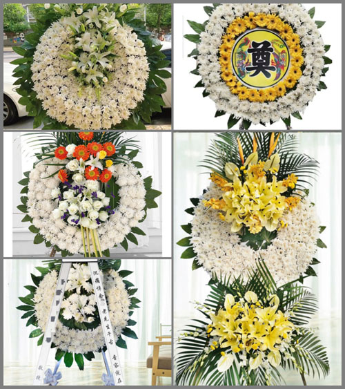 山东青岛黄岛区海青镇张黄崖村花圈速递